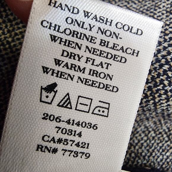 Ann Taylor Cardigan Womens Size Large Longline Colorblock Lagenlook Open Front - Picture 7 of 7